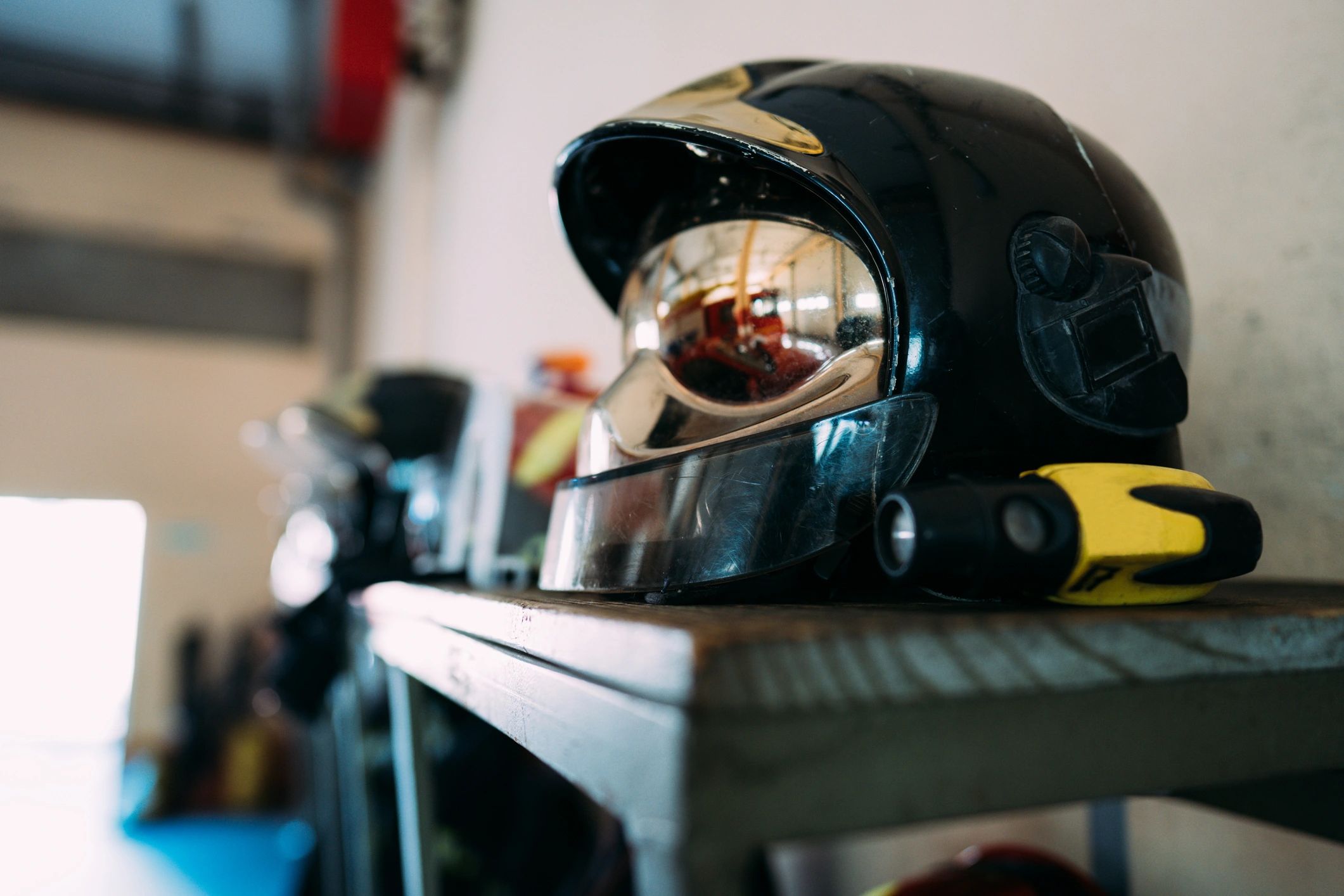 Protective helmet representing safety equipment